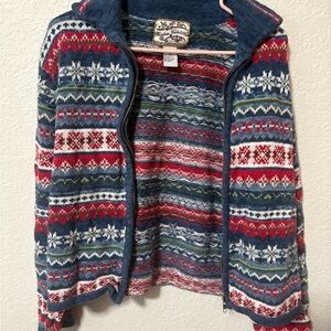 Cozy Multicolor Patterned Women's Hoodie